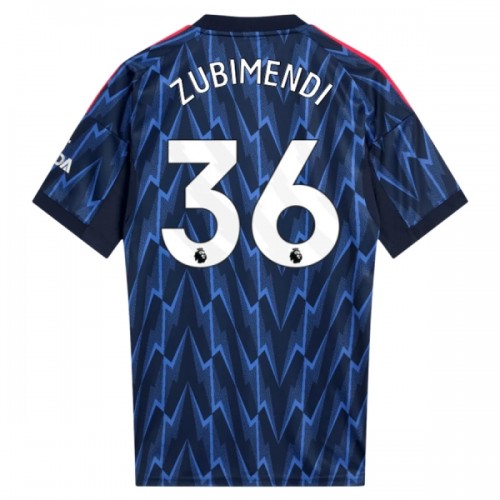 Camiseta Arsenal Zubimendi 36 Segunda 2025-26 Camiseta Arsenal Zubimendi 36 Segunda 2025-26